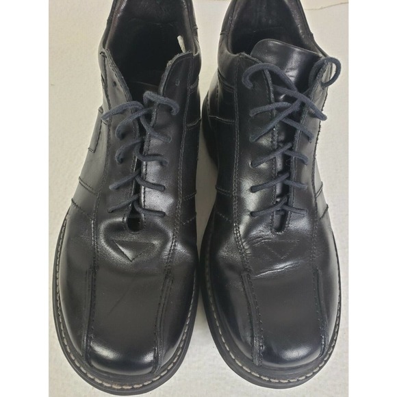 San Marina Women Men Derby Black Leather Ankle Boots Size 40 EU Size 7 US Paris main image 9